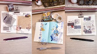 ASMR journaling shorts compilation 📔 tn passport size journal [upl. by Ahcirt]