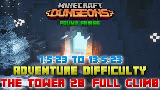 The Tower 28 Adventure Full Climb Guide amp Strategy Minecraft Dungeons Fauna Faire [upl. by Onitsoga]