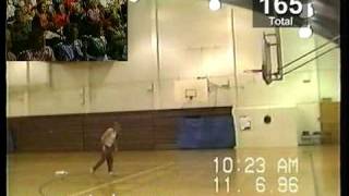 World Record 209 three pointers in a row by 60 year old man [upl. by Burnaby]