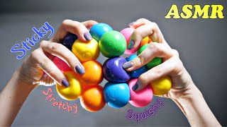 Sticky stretchy squishy balls 🙃 ASMR [upl. by Anyat]