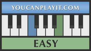 Gaudeamus Igitur  Easy Piano Lesson Tutorial [upl. by Yrrehc273]