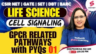 CSIR NET GATE SET Life Science  Cell Signaling GPCR Related Pathways PYQs 01 Deepshikha Maam [upl. by Lozar]