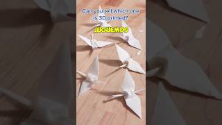 Real o Fake pajarito origami impresion3d real ia ciencia resina viral short [upl. by Ahsiekit908]