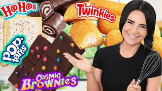 I Tried Making Homemade Gourmet Snacks Twinkies Oreos PopTarts Cosmic Brownies [upl. by Ramsay]