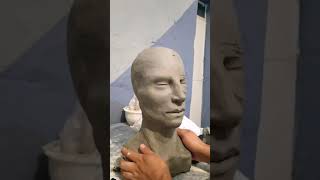 Modelado de rostro II sculpting a head in clay II modellazione del viso II [upl. by Arleta761]