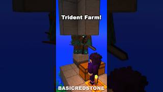 BEST TRIDENT FARM MINECRAFT 121 shorts [upl. by Ernaline]