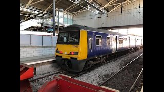 Northern 322 Trains  Ilkley to Bradford Forster Square Rail Ride [upl. by Elleinaj]