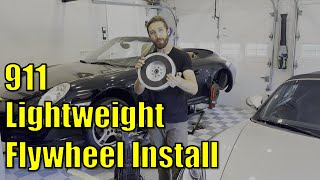 Porsche 911 Lightweight Flywheel Install  DIY [upl. by Fidelis761]