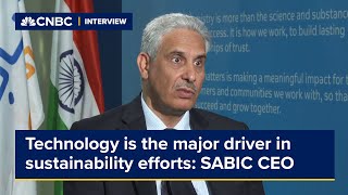 Technology is the major driver in sustainability efforts SABIC CEO [upl. by Meagan105]