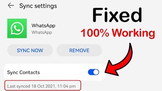 WhatsApp Contact Name Not Showing  WhatsApp contacts not sync with phone contact [upl. by Nodnnarb699]