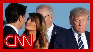 Melania Trumps moment with Trudeau goes viral [upl. by Nike]