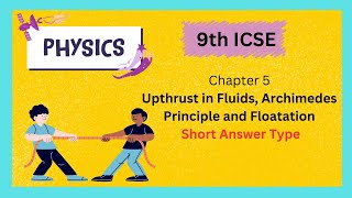 9th ICSE physics solution 9th ICSE physics chapter 5 solution [upl. by Amsirp]