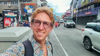 Chaweng Beach Road Walking Tour in Koh Samui Thailand [upl. by Hirai]