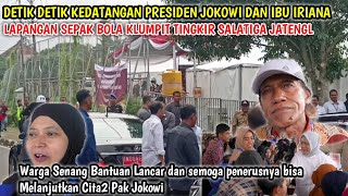 Detik detik Kedatangan Presiden Jokowi Klumpit Tingkir Salatiga Salurkan Bantuan Beras ke Warga CBP [upl. by Nosle580]