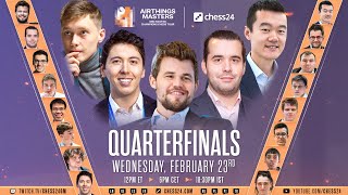 Champions Chess Tour Airthings Masters  Quarterfinals  Commentary by Peter Leko amp Tania Sachdev [upl. by Schechter]