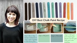 DIY Best Chalk Paint Recipe Tutorial budget savinghomemadecalcium carbonate [upl. by Deehahs322]