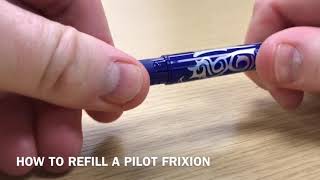 How to refill a Pilot FriXion [upl. by Sheng]