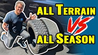 Ford F150 Lightning Tire Comparison All Season vs All Terrain [upl. by Dari]