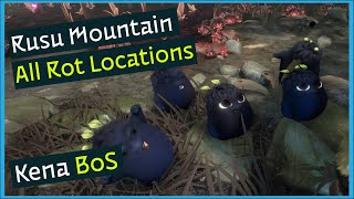 Rusu Mountain  All Rot Locations 1313  Kena Bridge of Spirits [upl. by Kano67]