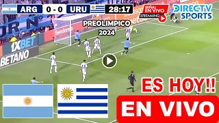 Argentina vs Uruguay EN VIVO donde ver y a que hora juega Argentina vs Uruguay Preolímpico 2024 hoy [upl. by Hnid]