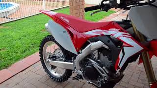 2018 crf250r start up [upl. by Ecylla]