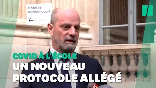 Covid à lécole Blanquer annonce un nouveau protocole allégé pour la rentrée scolaire [upl. by Barhos]