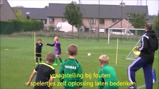 U6 dribbelvoetbal training [upl. by Harbour]