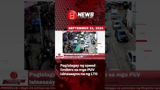 Paglalagay ng speed limiters sa mga PUV isinasaayos na ng LTO [upl. by Llerut]