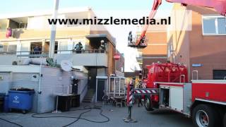 Brand in afzuiginstallatie aan het Marktplein in Hoofddorp [upl. by Kwei37]