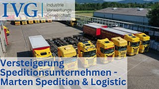 Versteigerung Marten Spedition amp Logistic I IVG [upl. by Nylkcaj678]