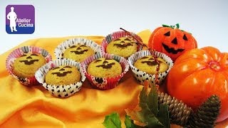 Muffin alla zucca con decorazioni di Halloween [upl. by Alban786]