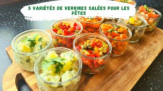 5 variétés de verrines salées pour vos buffets dînatoire [upl. by Lytle]