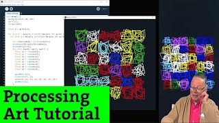 Ep3 Processing tutorial  VERA MOLNAR ALGORITHM Creative coding and generative art [upl. by Ahsim]