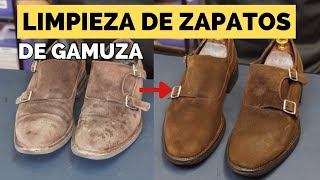 Como limpiar zapatos de gamuza ante o nubuck [upl. by Herb]