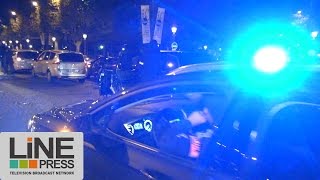 Manifestation non autorisée et spontanée de policiers  Paris  France 18 octobre 2016 [upl. by Traggat]