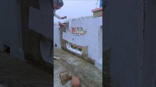 Wall apply damp proof base coat primer Before printing shorts painting colour workout [upl. by Anavrin]