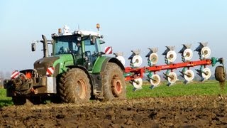 Fendt 936 Vario  7 Furrow Kverneland LO 100 amp Fendt 820 Vario  Van Peperstraten [upl. by Akisej]