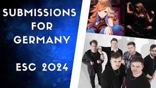 Submissions for 🇩🇪 Germany at Eurovision Song Contest 2024  My Favourites so far [upl. by Yarak]