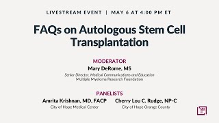 FAQs on Autologous Stem Cell Transplantation [upl. by Douglass900]