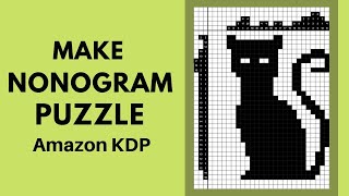 How to Make Nonogram puzzle Book for Amazon KDP With Free Software and Make Passive Income [upl. by Wendell]