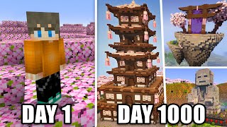 I Survived 1000 Days in Hardcore Minecraft FULL MINECRAFT MOVIE [upl. by Letniuq]