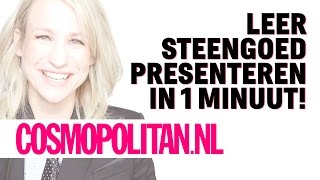 Tips hoe je de beste presentatie geeft  One Minute Coach  Cosmopolitan Nederland [upl. by Jase767]