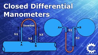 Differential Manometers Example Problems  Pressure Difference Measurement  Fluid Mechanics [upl. by Karoline]