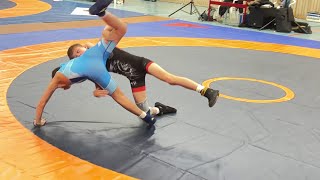 Wrestling  Ringen Sparkassenpokal Jena Jugend B 38 kg Freestyle Stadler  Abdrakhmanov [upl. by Campball450]