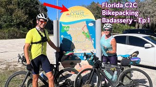 Biking Across Florida Day 1  Ignorantly Blissful  Florida C2C Trail Start [upl. by Anaihs]