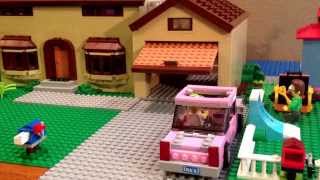 Lego Simpsons intro scene  stop motion fun [upl. by Paradies]