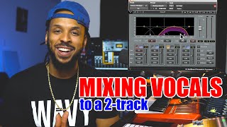 How to Mix Vocals to a Stereo 2Track Beat [upl. by Razaele310]