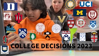 2023 COLLEGE DECISION REACTIONS ivy league top 20 all of em [upl. by Huntlee]