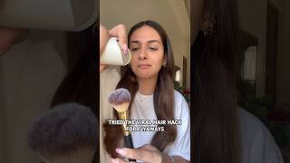 Flyaways Hair Hack✌🏽shorts hairhacks flyaway frizzfreehair frizzyhair [upl. by Aivatco]