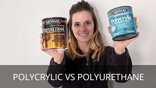 Polycrylic or Polyurethane How and When to Apply  This or That DIY  Wood Finishing Basics [upl. by Laerdna226]